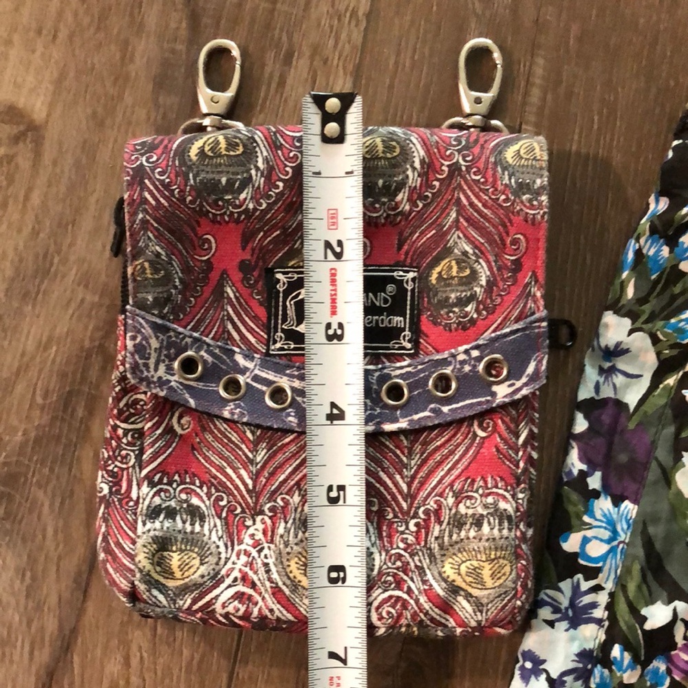 ZAND AMSTERDAM - REVERSIBLE MultiColored Patterned Wrap Skirt w/Detachable Bag - Picture 14 of 15
